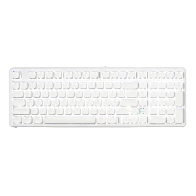 XVX M98 Lumina Full-Size Layout Gaming Keyboard with Number Pad, Tri-Mode Keys (Bt5.0-2.4Ghz-Usb-C), Pre-Lubed Hot Swappable Switches, Gasket Structure, 8000Mah Batteries, RGB Backlit, Creamy Design for Pcs/Macs, Office & Gaming Use